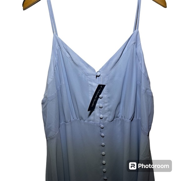 ModCloth Gotta Look The Party Light Blue Maxi Dress Size 22 NWT - Picture 5 of 8